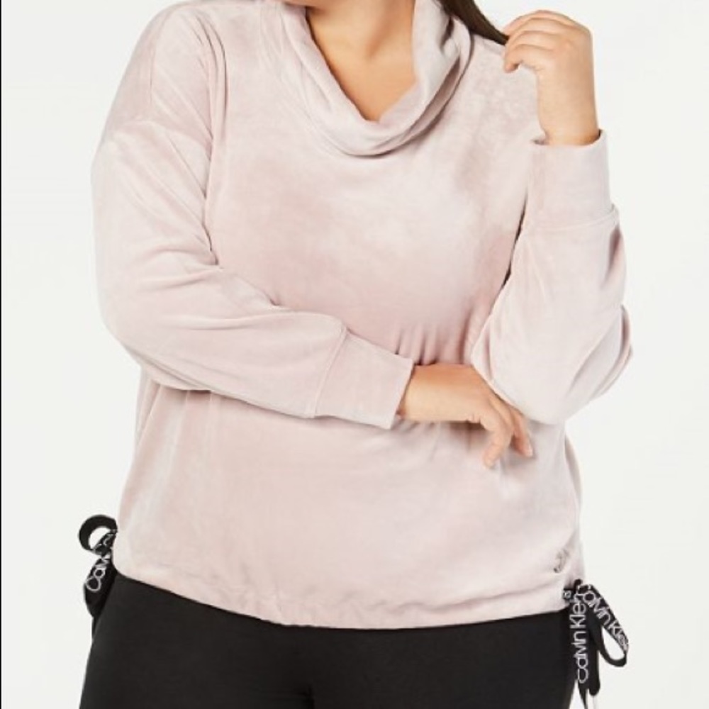 Calvin Klein Performance cowl neck sweater soft